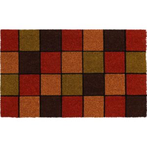 Ποδόμακτρο κοκοφ./PVC σχ.checked orange 45X75cm 05.140581139