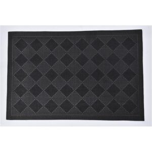 Ποδόμακτρο λάστιχο  σχ. checked μαύρο 40Χ60 05.1440095