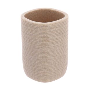 Ποτήρι μπάνιου polyresin ριγέ αν.καφέ 7