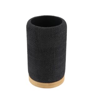 Ποτήρι polyresin μαύρο με bamboo 06.61161103