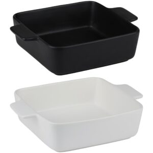 Πυρέξ κεραμικό τετράγωνο/2χρώματα 26.5x20.5x6.7cm 03.58613