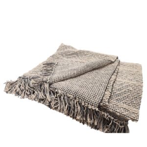 Χαλί βαμβ. μπεζ/μαύρο 90Χ140 00.02.23537