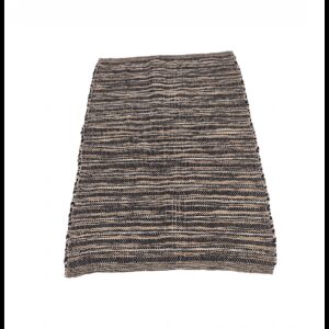 Χαλί γιούτας φυσικό μαύρη ρίγα 60Χ90 00.02.23540