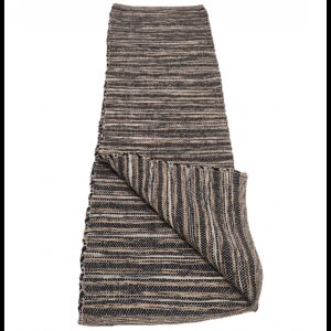 Χαλί γιούτας φυσικό μαύρη ρίγα 90Χ140 00.02.23541