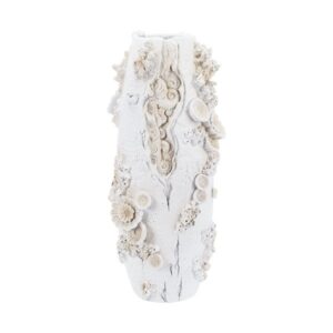 ΒΑΖΟ ΜΕ ΚΟΧΥΛΙΑ ΛΕΥΚΟ 17x17x35cm