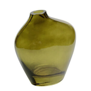 Βάζο γυάλινο σε πράσινο χρώμα  15Χ8