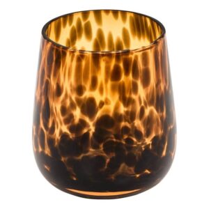 Γυάλινο Ποτήρι Οδοντόβουρτσας "Dotty" Brown Flames 7.5x9cm 07.214712 - Box In Θεσσαλονίκη - 25ης Μαρτίου 111