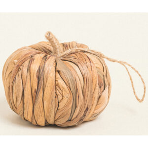 Διακοσμητική Κολοκύθα από φύλα μπαμπού με κρέμαση