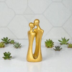 Διακοσμητικό Γλυπτό Ζευγάρι Χρυσό 16cm | Ρομαντικό Επιτραπέζιο Διακοσμητικό | 752-27111 - Box In Θεσσαλονίκη - 25ης Μαρτίου 111