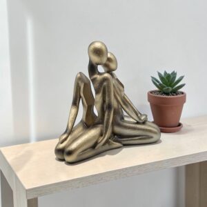 Διακοσμητικό Γλυπτό Φιγούρα Πολυρεζίνη Χρυσό Μεταλλικό 18.5x7.5x17cm | 819-01382 – Luxury Art Decor - Box In Θεσσαλονίκη - 25ης Μαρτίου 111