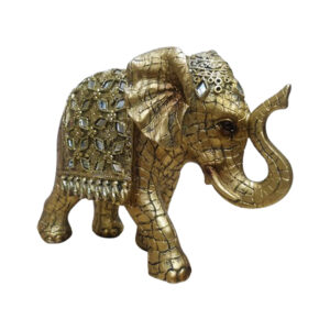 Διακοσμητικός Ελέφαντας Πολυεστερικός σε Χρυσό 17x7.5x12.5cm 23286Q2 - Box In Θεσσαλονίκη - 25ης Μαρτίου 111