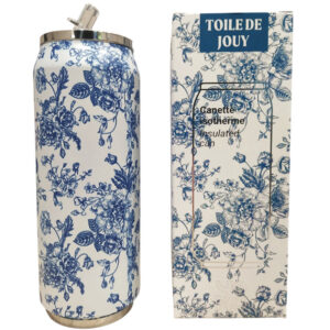 Ισοθερμικό Παγούρι Θερμός Yoko Design Can Toile de Jouy 500ml με Καλαμάκι | 1-2177 - Box In Θεσσαλονίκη - 25ης Μαρτίου 111