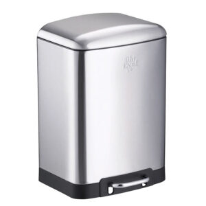 Κάδος Απορριμμάτων Dirt Devil Ασημί Soft Close 12lt 27.2x25.5x40.2cm 03.49495 - Box In Θεσσαλονίκη - 25ης Μαρτίου 111