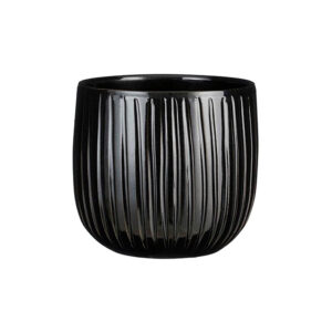 Κασπώ κεραμικό "Pablo Ribble" ριγέ μαύρο  Φ21Χ19 | 02.1148528 - Box In Θεσσαλονίκη - 25ης Μαρτίου 111