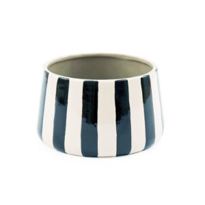 Κασπώ κεραμικό "Stripes" μαυρό /άσπρο 13