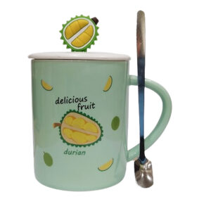 Κεραμική κούπα "Delicius" με καπάκι και κουταλάκι 400ml Etoile DF-452D - Box In Θεσσαλονίκη - 25ης Μαρτίου 111