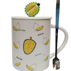 Κεραμική κούπα "Durian" με καπάκι και κουταλάκι 400ml Etoile DF-452C - Box In Θεσσαλονίκη - 25ης Μαρτίου 111