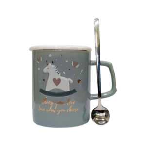 Κεραμική κούπα " Unicorn " σε γκρί χρώμα