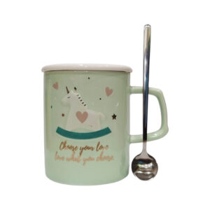 Κεραμική κούπα " Unicorn " σε φυστικί χρώμα