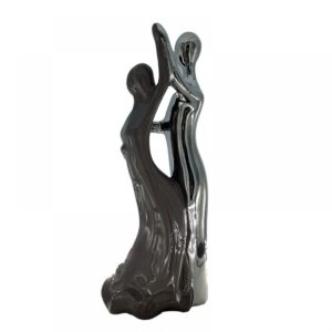 Κεραμικό Γλυπτό "Χορευτές" ασημί / γκρί  12