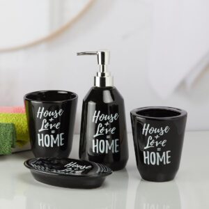 Κεραμικό σετ μπάνιου "House + Love = Home" 4 τεμαχίων Etoile PT-655A - Box In Θεσσαλονίκη - 25ης Μαρτίου 111