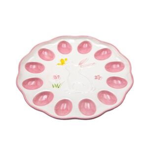 Κεραμικός Δίσκος για Πασχαλινά Αυγά Λευκός 25.7x25.7cm | 818-00022 – Αυγοθήκη Σερβιρίσματος 12 Θέσεων - Box In Θεσσαλονίκη - 25ης Μαρτίου 111