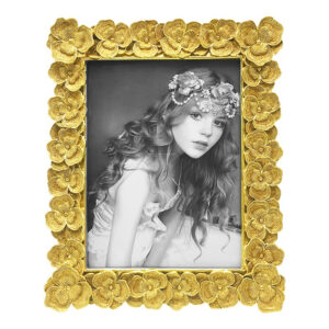 Κορνίζα Polyresin Χρυσή Ανάγλυφη με Λουλούδια 13x18cm | Vintage Style 22433-57 - Box In Θεσσαλονίκη - 25ης Μαρτίου 111