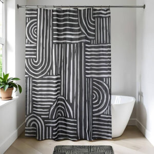 Κουρτίνα Μπάνιου Polyester “Ethnic Vibes” 180x200cm | Μοντέρνα Διακόσμηση Μπάνιου | 06.1200784 - Box In Θεσσαλονίκη - 25ης Μαρτίου 111