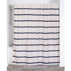 Κουρτίνα Μπάνιου Polyester “Manureva Stripes” 180x200cm | Ριγέ Μοντέρνα Κουρτίνα Μπάνιου | 06.1200741B - Box In Θεσσαλονίκη - 25ης Μαρτίου 111