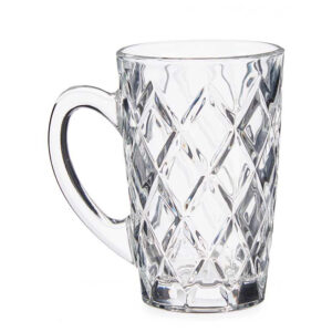 Κούπα Γυάλινη Vivalto Diamond Crystal 110ml | 9x6x9cm | Διάφανη Κούπα Espresso & Ροφημάτων | 029.83950 - Box In Θεσσαλονίκη - 25ης Μαρτίου 111