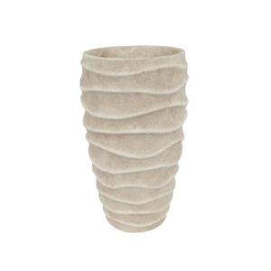 Μεγάλο κεραμικό βάζο "Stone"  σε μπεζ χρώμα  20