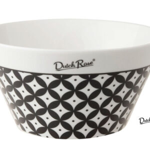 Μπωλ Σερβιρίσματος πορσελάνης Dutch Rose "Black & White" 64cl 14x7