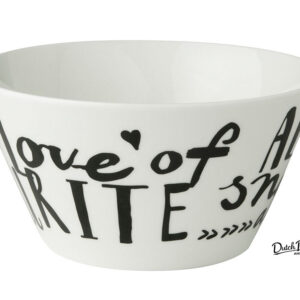 Μπωλ Σερβιρίσματος πορσελάνης Dutch Rose "Love Snacks" 64cl 14x7