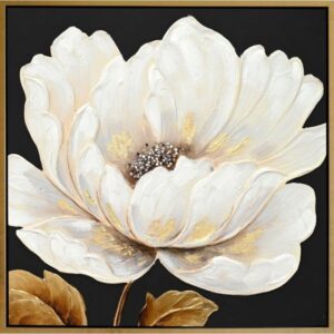 Πίνακας Καμβάς Λουλούδι 62.5x62.5cm σε Πολυτελές Χρυσό Κάδρο | BD23B588B-2A - Box In Θεσσαλονίκη - 25ης Μαρτίου 111