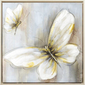 Πίνακας Καμβάς Πεταλούδα 42.5x42.5cm σε Ξύλινη Σαμπανιζέ Κορνίζα | BD23B113A-2 - Box In Θεσσαλονίκη - 25ης Μαρτίου 111