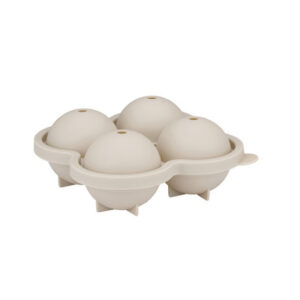 Παγοθήκη στρογγυλή με 4 θήκες σε μπεζ χρώμα 15