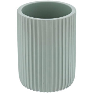 Ποτηροθήκη Μπάνιου Stripes Verde Eucalyptus Φ7x9.5cm | Κομψό Αξεσουάρ Μπάνιου | 06.61103146 - Box In Θεσσαλονίκη - 25ης Μαρτίου 111