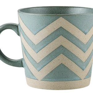 Πράσινη Κεραμική κούπα Scandinavian Style "Water" 350ml 13x9