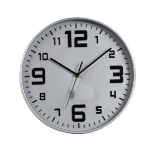 Ρολόι Τοίχου Πλαστικό Ασημί - Μαύρο 30x4.2x30cm | 813-30053 – Minimal Σχεδιασμός & Υψηλή Ευκρίνεια - Box In Θεσσαλονίκη - 25ης Μαρτίου 111