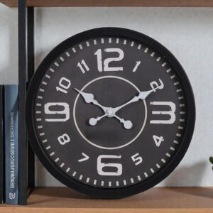 Ρολόι Τοίχου Πλαστικό Μαύρο - Λευκό 40.2x4.5x40.2cm | 813-30044 – Μοντέρνο Ρολόι με Μεγάλη Διάμετρο - Box In Θεσσαλονίκη - 25ης Μαρτίου 111