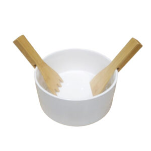 Σαλατιέρα "Neo White" από Λευκή Πορσελάνη με Bamboo σετ σερβιρίσματος  Ø 23 Cryspo trio 26.000.923 - Box In Θεσσαλονίκη - 25ης Μαρτίου 111