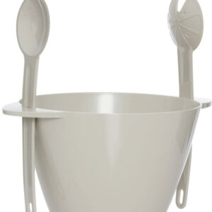 Σαλατιέρα με Κουτάλες Πλαστική Γκρι 31x24x15cm  3τμχ In art 6-60-805-0090C - Box In Θεσσαλονίκη - 25ης Μαρτίου 111