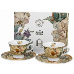 Σετ 2 Φλυτζάνια "Peony White" με πιατάκια σε κουτί δώρου 110ml  070.950073 - Box In Θεσσαλονίκη - 25ης Μαρτίου 111