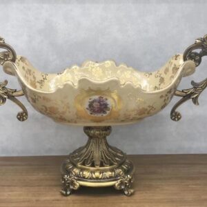 ΦΟΝΤΑΝΙΕΡΑ ΠΟΡΣΕΛΑΝΙΝΗ ΜΠΕΖ - ΧΡΥΣΗ 50.5x20x31cm