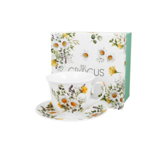 Φλυτζάνι Πορσελάνης “Daisy” με Πιατάκι 250ml σε Κουτί Δώρου | 070.944614 - Box In Θεσσαλονίκη - 25ης Μαρτίου 111