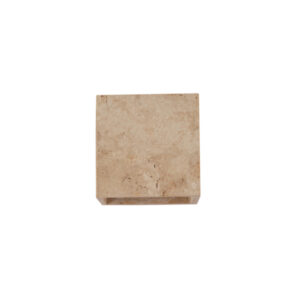 Απλικα τοιχου τραβερτινα-γυαλι 1xg9 max 7w 120x120mm Arte Illumina lito
