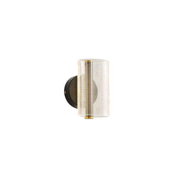 Απλικα toixoy ακρυλικο led 8w 720lm 3000k 105x175mm dots μαυρo Arte Illumina sparky