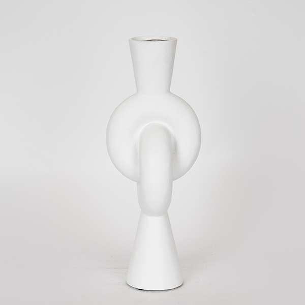 ΒΑΖΟ ΚΕΡΑΜΙΚΟ ΛΕΥΚΟ 13x13x33cm
