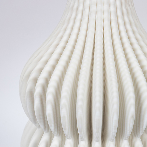 ΒΑΖΟ ΠΟΡΣΕΛΑΝΙΝΟ 3D ΛΕΥΚΟ 17.5x17.5x35.5cm