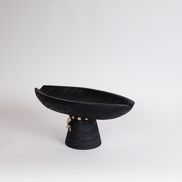 ΔΙΑΚΟΣΜΗΤΙΚΗ ΠΙΑΤΕΛΑ ΞΥΛΟ ΜΑΥΡΟ 41x20x18cm